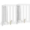 Sulankstomas šunų tvora 4 pcs Pilka Sonoma 201 x 38 x 90 cm