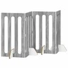 Sulankstomas šunų tvora 4 pcs Pilka Sonoma 201 x 38 x 90 cm
