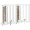 Sulankstomas šunų tvora 4 pcs Rūkytas Ąžuolas 201 x 38 x 90 cm