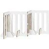 Sulankstomas šunų tvora 4 pcs Rūkytas Ąžuolas 201 x 38 x 70 cm