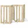 Sulankstomas šunų tvora 4 pcs Sonoma ąžuolas 201 x 38 x 90 cm