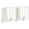 Sulankstomas šunų tvora 4 pcs Sonoma ąžuolas 201 x 38 x 70 cm