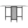 Sulankstomas valgomojo stalas su ratukais 130 x 80 x 76,5 cm