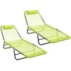 Sulankstomas gultas 2 pcs Žalia 182 x 55 x 85,5 cm Tekstilenas