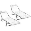 Sulankstomas gultas 2 pcs Kreminė 182 x 55 x 85,5 cm