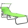 Sulankstomas gultas 2 pcs Žalia 190 x 57 x 81 cm Oksfordas