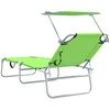 Saulės gultas 2 pcs Žalia 58 x 188 x 77 cm Poliesteris