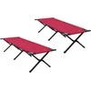 Sulankstoma Kempingo Lova 2 pcs Raudona 193 x 69 x 45 cm