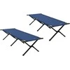 Sulankstoma Kempingo Lova 2 pcs Mėlyna 193 x 69 x 45 cm