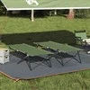 Sulankstoma Kempingo Lova 2 pcs Žalia 206 x 76 x 74 cm