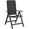 Sulankstomos sodo kėdės 2 pcs Juoda 58 x 71 x 112 cm