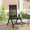 Sulankstomos sodo kėdės 2 pcs Juodas 58 x 73 x 111,5 cm