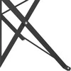 Sodo sulankstoma kėdė 2 pcs Antracitas 42 x 46 x 82cm metalas