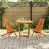 Kėdė 2 pcs Ruda 69 x 56 x 84 cm Kietos akacijos mediena