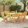 Sulankstoma kėdė su pagalve 6 pcs Balta 49 x 57.5 x 92cm