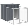 Šuns narvas su aptvaru, antracito, 110x1221x110cm, plienas