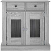 Šunų narvas baldams Pilka Sonoma 80 x 47,5 x 80 cm