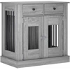Šunų narvas baldams Pilka Sonoma 80 x 47,5 x 80 cm