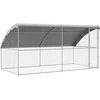 Šunų narvas 2 pcs Sidabro 4 x 2 x 2 m Galvanizuotas plienas