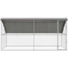 Šunų narvas 2 pcs Sidabro 4 x 2 x 2 m Galvanizuotas plienas