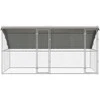 Šunų narvas 2 pcs Sidabro 4 x 2 x 2 m Galvanizuotas plienas
