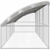 Šunų narvas 4 pcs Sidabro 8 x 2 x 2 m Galvanizuotas plienas