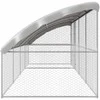 Šunų narvas 4 pcs Sidabro 8 x 2 x 2 m Galvanizuotas plienas