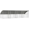 Šunų narvas 4 pcs Sidabro 8 x 2 x 2 m Galvanizuotas plienas