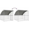 Šunų narvas 4 vnt. Sidabro 8 x 2 x 2 m Galvanizuotas plienas
