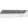 Šunų narvas 4 pcs Sidabro 8 x 2 x 2 m Galvanizuotas plienas