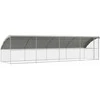 Šunų narvas 4 pcs Sidabro 8 x 2 x 2 m Galvanizuotas plienas