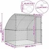 Šunų narvas Sidabrinė 2 x 2 x 2 m Galvanizuotas plienas