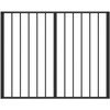 Šunų vartai 10 pcs Juodas 100 x 60 cm Cinkuota plienas