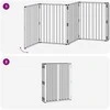 Šunų vartai 10 vnt. Juoda 60 x 80 cm Galvanizuotas plienas