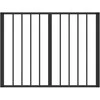 Šunų vartai 10 pcs Juodas 80 x 60 cm Cinkuota plienas