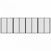 Šunų vartai 4 pcs Juodas 80 x 100 cm Cinkuota plienas