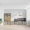 Šunų vartai 6 pcs Juodas 100 x 60 cm Cinkuota plienas