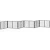 Šunų vartai 6 pcs Juodas 100 x 60 cm Cinkuota plienas