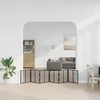 Šunų vartai 6 pcs Juodas 60 x 60 cm Cinkuota plienas