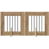Šunų vartai su stovais 2 pcs Artisano ąžuolo 60 x 60 cm