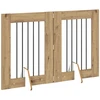 Šunų vartai su stovais 2 pcs Artisano ąžuolo 60 x 80 cm