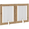 Šunų vartai su stovais 2 pcs Artisano ąžuolo 80 x 100 cm