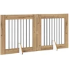 Šunų vartai su stovais 2 pcs Artisano ąžuolo 80 x 80 cm