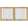 Šunų vartai su stovais 2 pcs Artisano ąžuolo 100 x 100 cm