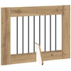 Šunų vartai su stovais 2 pcs Artisano ąžuolo 80 x 60 cm