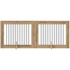 Šunų vartai su stovais 2 pcs Artisano ąžuolo 100 x 80 cm