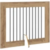 Šunų vartai su stovais 2 pcs Artisano ąžuolo 100 x 80 cm