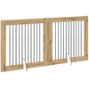 Šunų vartai su stovais 2 pcs Artisano ąžuolo 100 x 100 cm