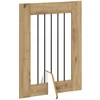 Šunų vartai su stovais 2 pcs Artisano ąžuolo 60 x 80 cm