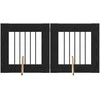 Šunų vartai su stovais 2 pcs Juodojo ąžuolo 60 x 60 cm